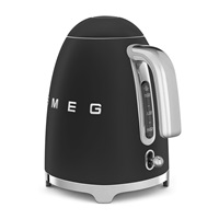 Smeg KLF03BLMEU, rychlovarná konvice, 1,7 l, (7 šálků), 2400 W, styl 50. let, matná černá