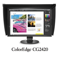 EIZO MT 24" CG2420 ColorEdge, IPS, 1920x1200, 400nit, 1500:1, 10ms, DisplayPort, DVI-D, HDMI, Pivot, KVM, autokalibrace
