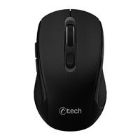 C-TECH myš Dual mode WLM-12BK, bezdrátová, 1600DPI, 6 tlačítek, černá, USB nano receiver