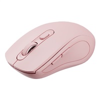 C-TECH myš Dual mode WLM-12PK, bezdrátová, 1600DPI, 6 tlačítek, růžová, USB nano receiver