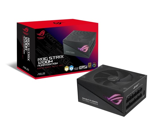 ASUS zdroj ROG STRIX 1200W Gold Aura Edition, 1200W, 80+ Gold, ARGB