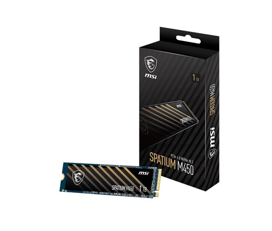 MSI SSD SPATIUM M450, 1TB, PCIe Gen4 NVMe, M.2 2280