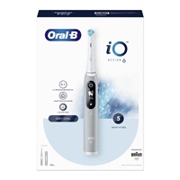 Oral-B iO Series 6 Grey Opal elektrický zubní kartáček, magnetický, 5 režimů, tlakový senzor, AI, pouzdro
