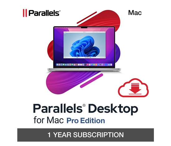 Parallels Desktop Pro Subscription 1 Year, EN/FR/DE/IT/ES/PL/CZ/PT