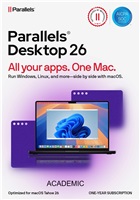 Parallels Desktop Academic Subscription 1 Year, EN/FR/DE/IT/ES/PL/CZ/PT
