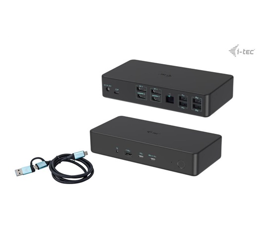 i-tec USB 3.0/USB-C/Thunderbolt 3 Professional Dual 4K Display Dock.st. Gen2, PD 100W