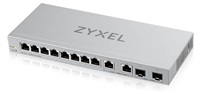 Zyxel XGS1210-12 12-portový gigabitový webovo riadený prepínač, 8x gigabitový RJ45, 2x 2,5GbE RJ45, 2x SFP+