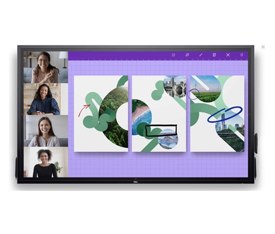 DELL LCD P7524QT - 75"/IPS/LE/4K UHD/3840x2160/16:9/Touch/60Hz/8ms/1200:1/350 cd/m2/HDMI/DP/VGA/VESA/3YNBD (210-BJKF