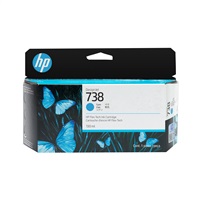 HP 738 130-ml Cyan DesignJet Ink Cartridge
