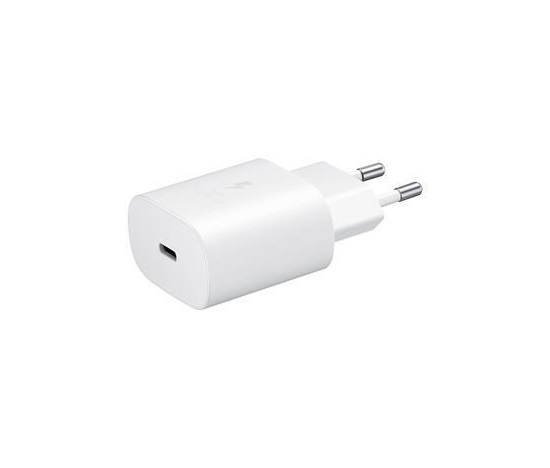 Samsung cestovní nabíječka EP-TA800EWE, PD, Fast charging, USB-C, 25 W, bílá, (bulk)