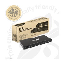 Club3D Video rozbočovač 1:4 HDMI 2.0 4K120Hz, 4 porty, černá