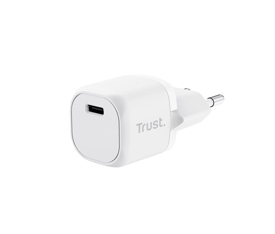 TRUST nabíječka 20W Maxo, USB-C, Nabíječka do zdi, bílá