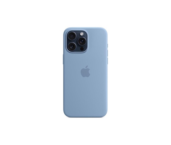 APPLE iPhone 15 Pro Max Silicone Case with MagSafe - Winter Blue