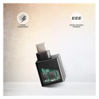 AXAGON ADE-MINIC, USB-C 3.2 Gen 1 - Gigabit Ethernet MINI sieťová karta, Realtek 8153, auto inštal, čierna