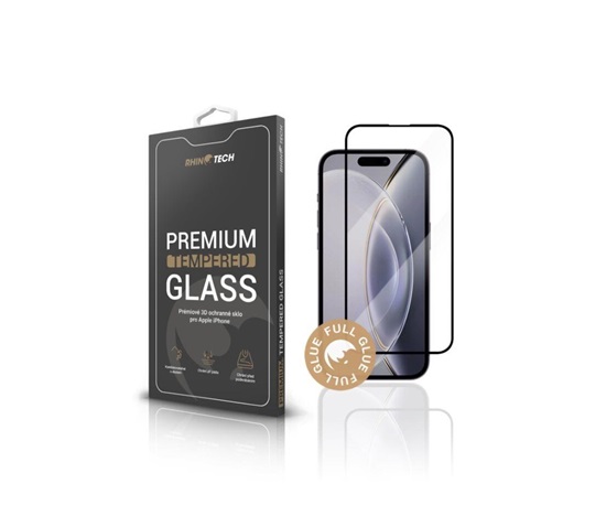 RhinoTech Tvrzené ochranné 3D sklo pro Apple iPhone 15 Pro Max