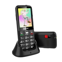 EVOLVEO EasyPhone XO, mobilní telefon pro seniory s nabíjecím stojánkem, černá