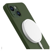3mk ochranný kryt HARDY Silicone MagCase pro Apple iPhone 15 Plus, Alphine Green