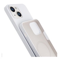 3mk ochranný kryt HARDY Silicone MagCase pro Apple iPhone 15 Plus, Silver-White