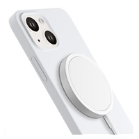 3mk ochranný kryt HARDY Silicone MagCase pro Apple iPhone 15 Plus, Silver-White