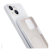 3mk Hardy Silicone MagCase pro Apple iPhone 15, Silver-White