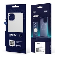 3mk Hardy Silicone MagCase pro Apple iPhone 15, Silver-White