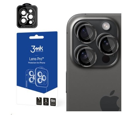 3mk Lens Protection Pro pro Apple iPhone 15 Pro Max, Graphite