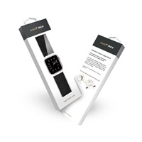 RhinoTech řemínek Magic Tape pro Apple Watch 42/44/45/49mm černá