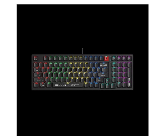 A4tech Bloody S98 Black RGB mechanická herní klávesnice, USB, CZ