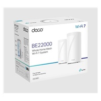 TP-Link Deco BE85(2-pack) WiFi7 Mesh(BE22000,2,4GHz/5GHz/6GHz,1x10GbELAN/WAN,1xSFP+/10GbELANcombo,2x2,5GbELAN/WAN,1xUSB)