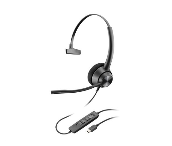 Poly EncorePro 310 USB-C monaurální náhlavní souprava TAA