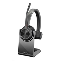 Poly Voyager 4310 MS Teams bezdrátová náhlavní souprava, BT700 USB-C adaptér, mono, nabíjecí stojánek