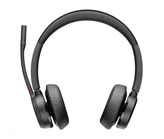Poly Voyager 4320 MS Teams bezdrátová náhlavní souprava, BT700 USB-A adaptér, stereo, nabíjecí stojánek