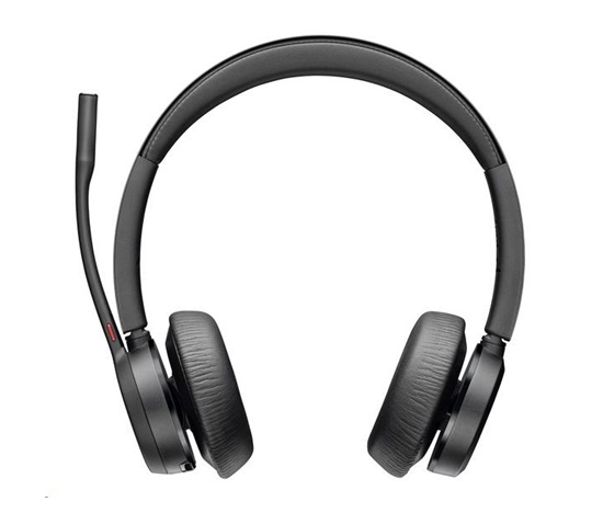 Poly Voyager 4320 MS Teams bezdrátová náhlavní souprava, BT700 USB-C adaptér, stereo
