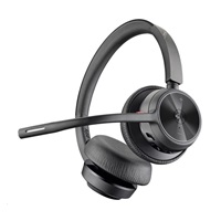 Poly Voyager 4320 MS Teams bezdrátová náhlavní souprava, BT700 USB-C adaptér, stereo