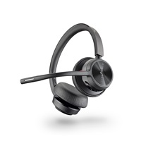 Poly Voyager 4320 MS Teams bezdrátová náhlavní souprava, BT700 USB-C adaptér, stereo, nabíjecí stojánek