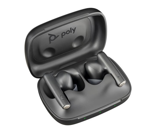 Poly Voyager Free 60 bluetooth headset, BT700 USB-C adaptér, nabíjecí pouzdro, černá