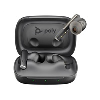 Poly Voyager Free 60 bluetooth headset, BT700 USB-C adaptér, nabíjecí pouzdro, černá