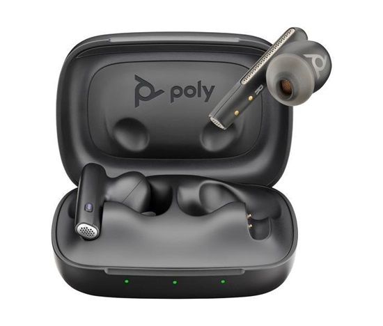 Poly Voyager Free 60 MS Teams bluetooth headset, BT700 USB-A adaptér, nabíjecí pouzdro, černá