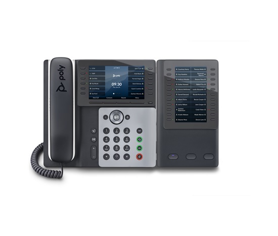 Poly Edge E500 IP Phone and PoE-enabled