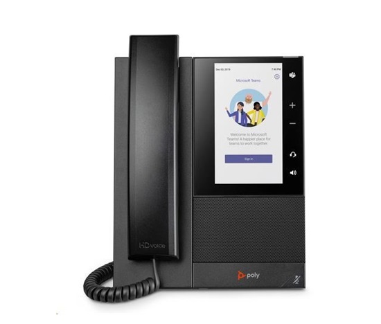 Poly CCX 500 multimediální telefon pro Microsoft Teams s podporou technologie PoE