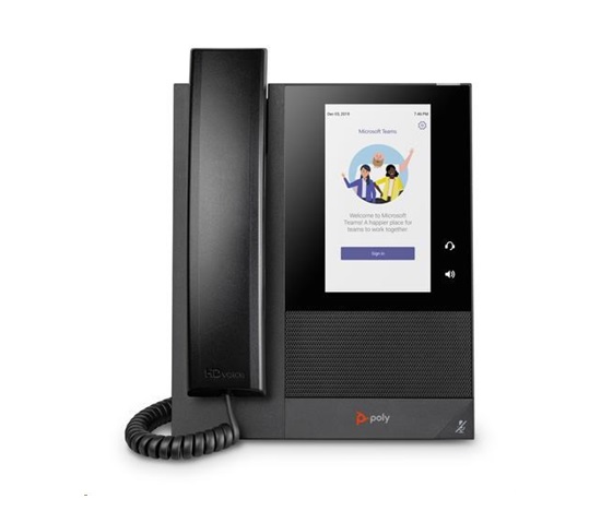 Poly CCX 400 multimediální telefon pro Microsoft Teams s podporou technologie PoE