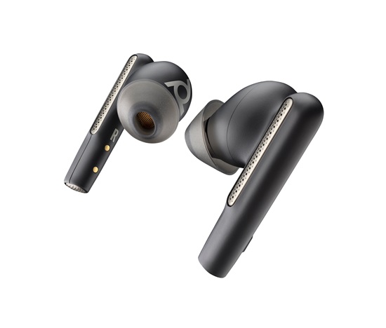 Poly Voyager Free 60/60+ Microsoft Teams Certified Black Earbuds (2 Pieces)