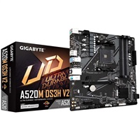 GIGABYTE MB Sc AM4 A520M DS3H V2, AMD A520, 4xDDR4, 1xHDMI, 1xDP, mATX