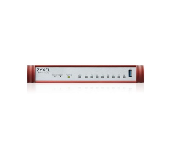 Zyxel USG FLEX100 H Series, 8 Gigabit user-definable ports, 1*USB (device only)