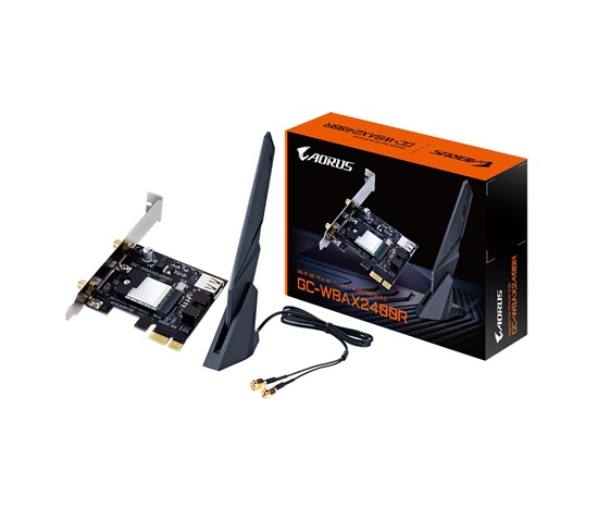 GIGABYTE WI-FI karta GC-WBAX2400R, PCIe x1, WiFi 6E, BT v5.3