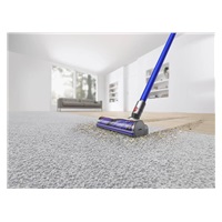 Dyson V11 (2023) akumulátorový vysvač, Li-Ion baterie, LCD displej, 3 režimy, sběrná nádoba, modrý / stříbrný