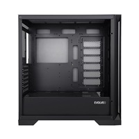 EVOLVEO Ptero Q2, 2x čelní panel - sklo /mřížka, case ATX, černá