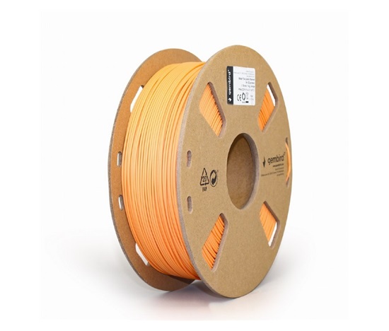 GEMBIRD Tisková struna (filament) PLA MATTE, 1,75mm, 1kg, oranžová