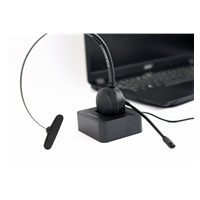 GEMBIRD Sluchátka BTHS-M-01, vhodné pro call centra, mikrofon, Bluetooth, černé