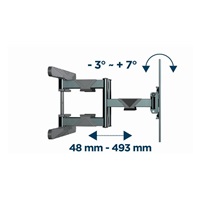 GEMBIRD Držák TV WM-80ST-01, 37"-80" (60kg), otočný a náklopný